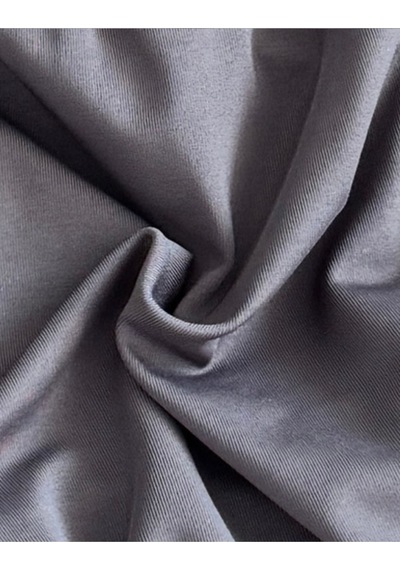 Alya Underwear Diz Altı Kapri Tayt Yüksek Bel Likralı Parlak Dalgıç Kumaş, Antrasit Füme Antrasit