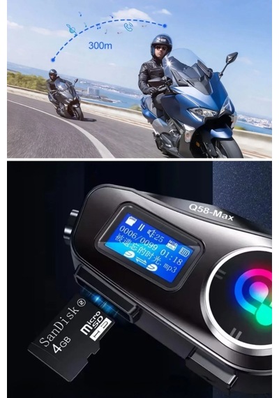 Ergonomik Suya Dayanıklı Bluetooth Kulaklık Ve Fenerli Kask Aksesuarı