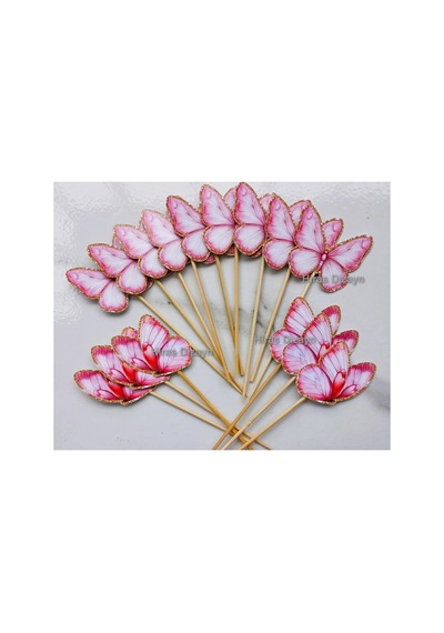 32 Parça Kelebek Temalı Altın Işıltılı Özel Günler İçin Süs Banner Pasta Kürdanı Cupcake Kürdanı Kokteyl Kürdan Söz Nişan Doğum Günü Kokteyl Davet Ve Sunum Pasta Süsü Süsleme Kalın Kağıt