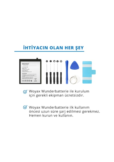Woyax By Deji OnePlus 6T / OnePlus 7 Uyumlu Premium Batarya BLP685