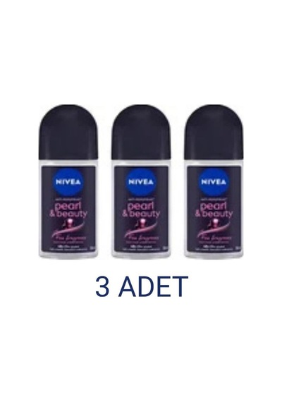 Pearl & Beauty Fıne Fragrance Kadın Rollon Deodorant 50 Ml X 3 Adet