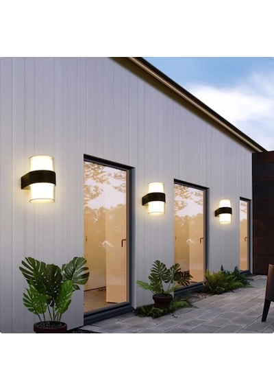 Duvar Led Lamba 12w Gün Işık 3200k Bahçe Teras İç&dış Mekan Gün Işığı