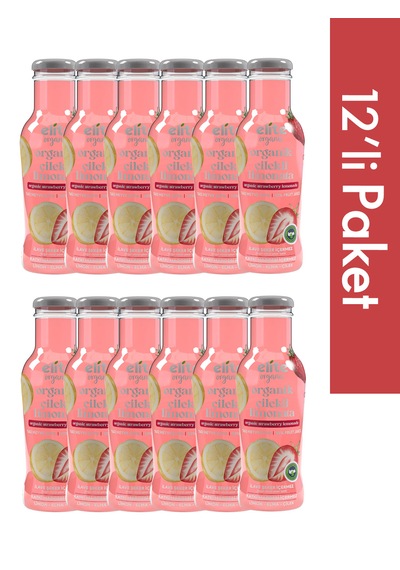12'li Organik Çilekli Limonata 250 Ml