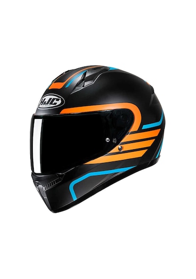 Hjc C10 Lito MC27SF Kask Mavi Siyah Turuncu