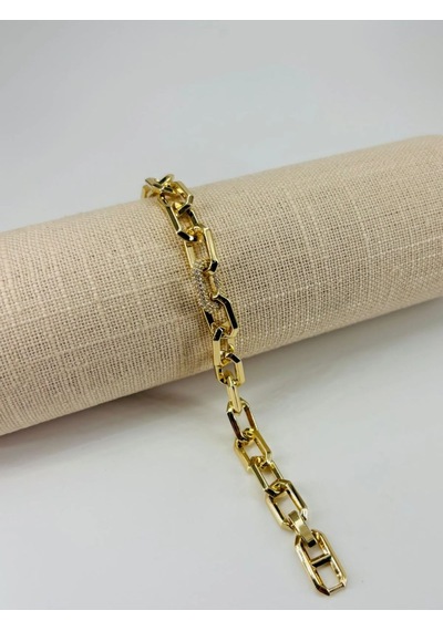 Tedar Renk Pirinç Cm Bileklik 17+2 Cm - Kbl0482 Najmaddin Standart