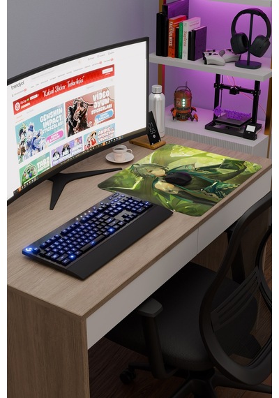 Alhaitham Genshin Impact Anime Gacha V3 - 48x40 Xl Gaming Mouse Pad Fare Altlığı