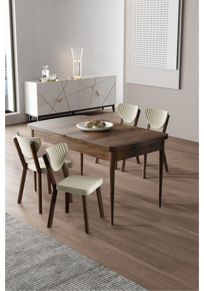 Canisa Exve Serisi 80x132 Açılabilir Barok Ahşap Desen Masa Takımı Ve 4 Krem Sandalye Masa Barok Ahşap Desen Sandalye Krem Canisa Exve Serisi 80x132 Açılabilir Barok Ahşap Desen Masa Takımı Ve 4 Krem Sandalye Masa Barok Ahşap Desen Sandalye Krem