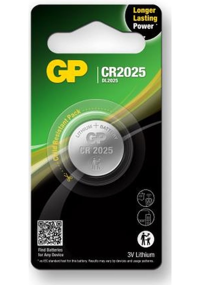 Gp Cr2025 U1 3v Lityum Düğme Pil Tekli Paket