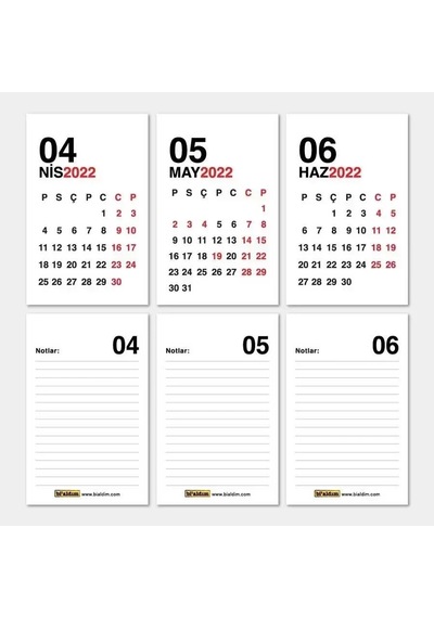 Haftalık Planlayıcı 2027 Masa Takvimi Siyah