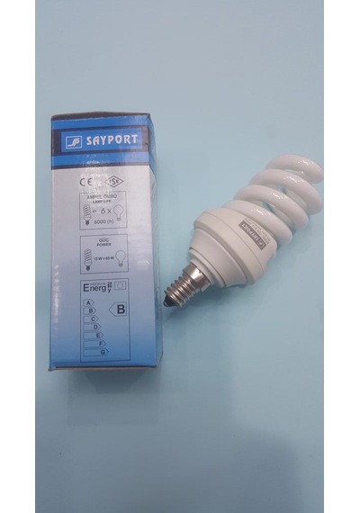 Sayport E14 13 Watt Günışığı Tasarruflu Ampul