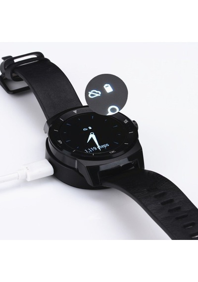 LG Uyumlu G Watch R W110 Şarj Kablosu Cihaz Kiti (177652079)-Siyah