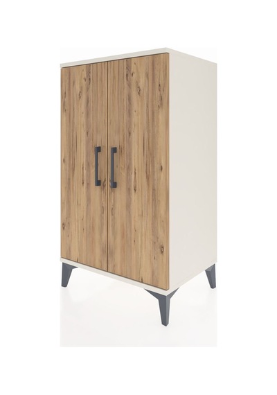 Hyperion Komodin 2 Raflı 2 Kapaklı 60x44x106 Aytaşı-çam Aytaşı
