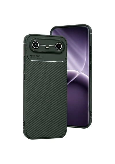 Newface Tecno Spark Slim 5g Auto Focus Karbon Kapak - Koyu Yeşil
