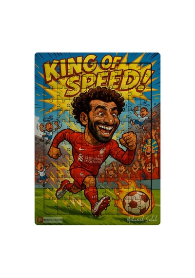 Ghostbastır Design Mohamed Salah 99 Parça Ayaklı Puzzle Dekoratif Çocuk Yapbozu 007