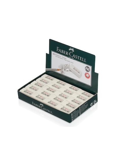 Faber Castell Silgi 188740 Beyaz 40'lı 5130188672