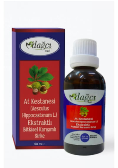 At Kestanesi Ekstratlı Bitkisel Sirke 50 Ml Ve Dolaşım Konforuna Destek
