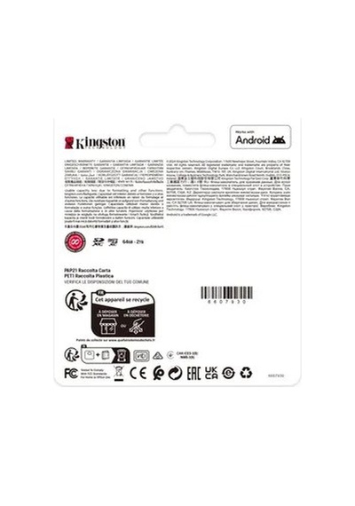 Kıngston 128gb Microsdxc Canvas Select Plus Gen3 150mb/s A1 Card + Adapter 740617348453