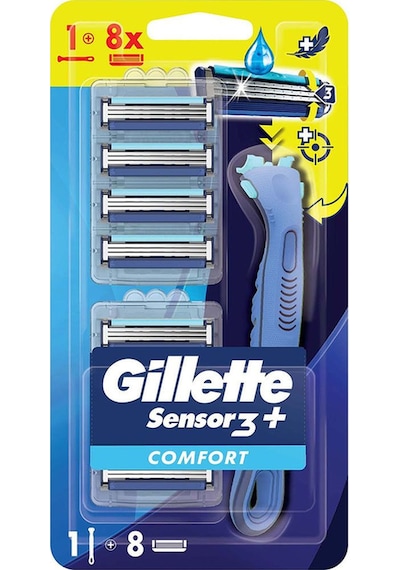 Gillette Sensor 3 Comfort Tıraş Bıçağı + Yedek Başlık 8'li