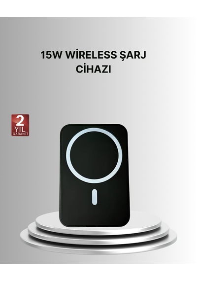 360 Döner Başlıklı Magsafe Araç Telefon Tutucu 15w Güvenli Kablosuz Şarj Mh-hs4428-8364