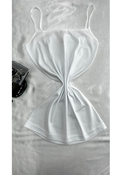 Berrak Clara Butik Kadın Beyaz 3'lü Paket Ip Askılı Pamuk Likralı Atlet 2128 Berrak Clara Butik Kadın Beyaz 3'lü Paket Ip Askılı Pamuk Likralı Atlet 2128