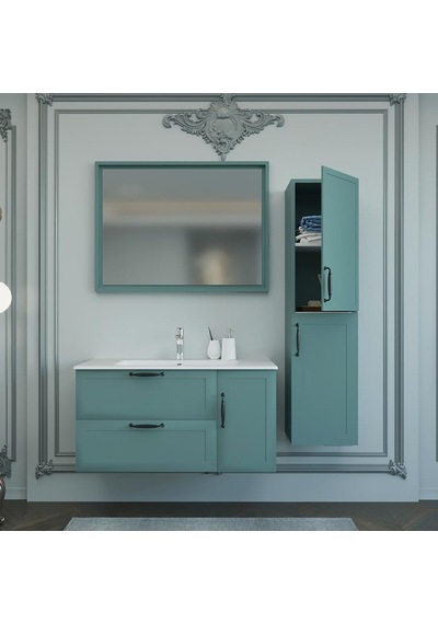 Denko Beyoğlu 35 Cm Mdf Mat Yeşil Banyo Boy Dolabı Yeşil Denko Beyoğlu 35 Cm Mdf Mat Yeşil Banyo Boy Dolabı Yeşil
