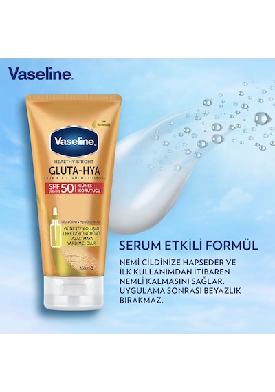 Vaseline Gluta-hya Serum Etkili Vücut Losyonu Güneş Koruyucu 150 Ml Vaseline Gluta-hya Serum Etkili Vücut Losyonu Güneş Koruyucu 150 Ml