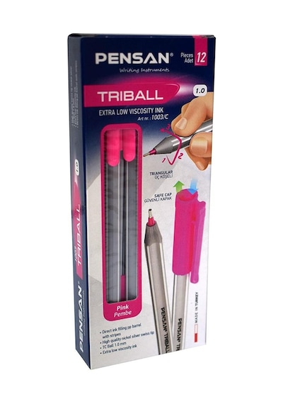 Pensan Triball Tükenmez Kalem 12 Li Renk Seçenekli
