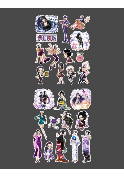 Nico Robin - One Piece 2 Li Sticker Etiket Seti Anime Çıkartmaları Etiket Kağıdı Minithingsart