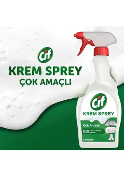 Amonyak İle Yağ Ve Kir Sökücü Yüzey Temizleyici 750 Ml Ferah Koku 100'lü Set