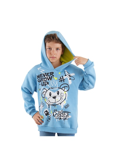 Denokids Mshb&g Cool Bear Erkek Çocuk Sweatshirt Mavi