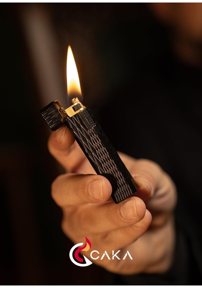 Caka Lighter Petra Titan Black Benzinli Çakmak - Ckl-069