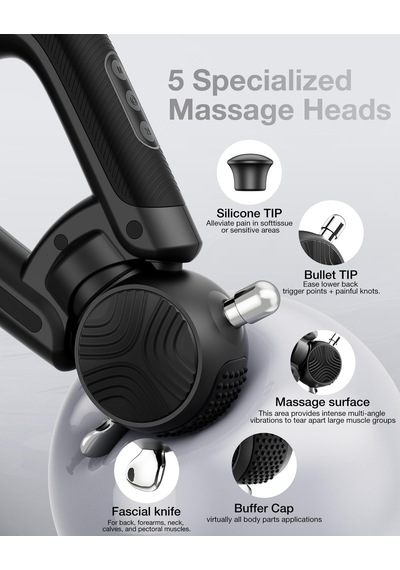 Hyako R3 Pro 3'ü 1 Arada Masaj Tabancası 16mm Genlik + Yüksek Frekanslı Titreşim Terapi Masajı - Derin Doku Kas Masaj Tabancası, Tüm Vücut Kas-iskelet Ağrısını Hafifletir Hyako R3 Pro 3'ü 1 Arada Masaj Tabancası 16mm Genlik + Yüksek Frekanslı Titreşim Terapi Masajı - Derin Doku Kas Masaj Tabancası, Tüm Vücut Kas-iskelet Ağrısını Hafifletir