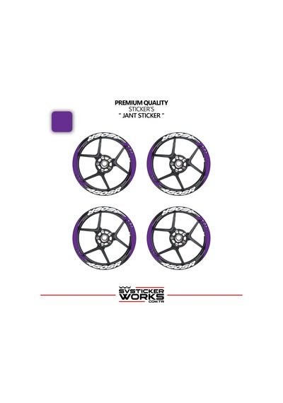 Cfmoto 450sr Geniş Jant Kaplama Sticker Etiket Modeli 16lı Set Sticker Yüksek Kalite