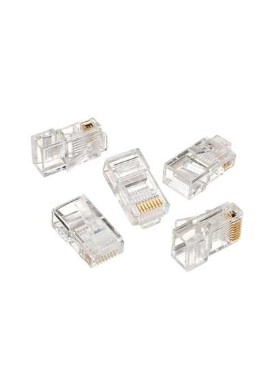 Rj45 Konnektör 100 Adet Network Konnektör Cat5 Jak Jack İnternet