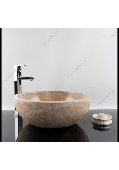 Emperador Çanak Mermer Lavabo