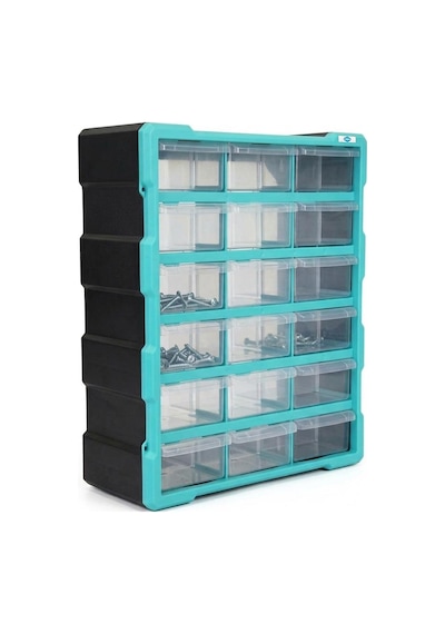 Eurostar Kkd5118 Dikey Monoblok Organizer Çekmece Seti 18'li