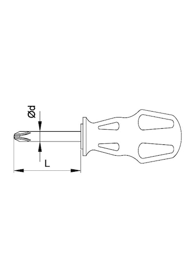 Ceta Form 4200Tp2M Torex Topaç Yıldız Uçlu Tornavida Ph2 x 25 MM