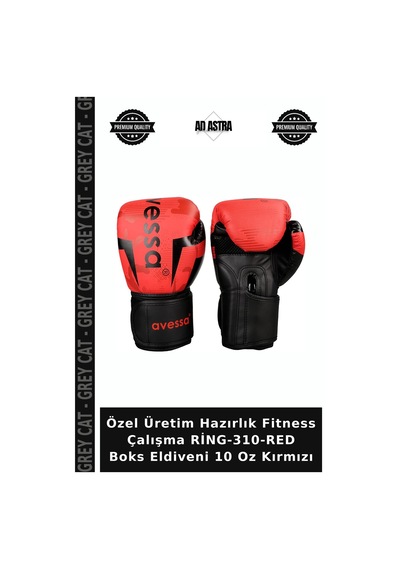 Özel Üretim Hazırlık Fitness Çalışma Ring-310-red Boks Eldiveni 10 Oz Kırmızı