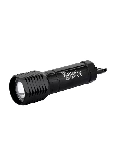 Küçük Güçlü Zoomlu El Feneri Wt-094 Açık Kırmızı
