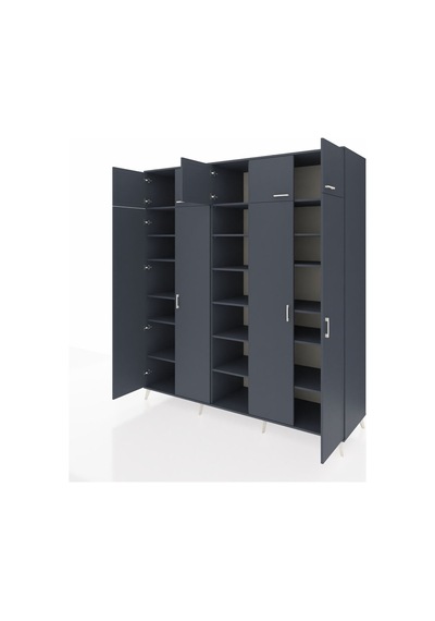 Kronos Dolap 18 Raflı 9 Kapaklı 220x59x243 Antrasit-antrasit/antrasit Antrasıt/antrasıt - Antrasıt Kronos Dolap 18 Raflı 9 Kapaklı 220x59x243 Antrasit-antrasit/antrasit Antrasıt/antrasıt - Antrasıt