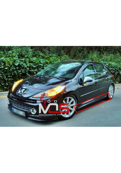 Peugeot 207 R Marşpiyel Sağ Sol Takım Fiberglass Boyasız
