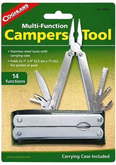 Coghlans Kamp Multi Function Campers Tool 14 Fonsiyonlu Code 9690 Çok Renkli