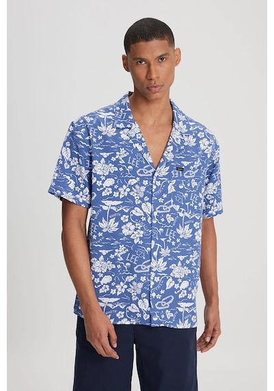 Lee Relaxed Fit Geniş Kesim Kısa Kollu Lacivert Gömlek - Lm28205298qf 001