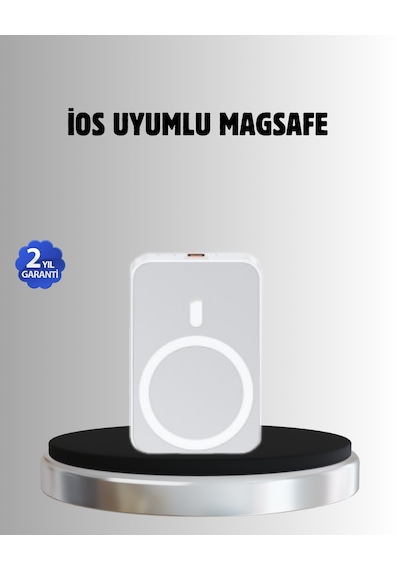 Magsafe Battery Pack Kablosuz Hızlı Şarj, Kompakt Ve Taşınabilir Güç Bankası Sarı 08927534