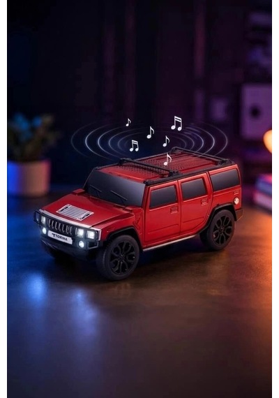 Özel Üretim Torima Bluetooth Hoparlör Araba Tasarımlı D48 Kırmızı Eğlence Aleti Müzik
