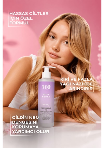 Tto Thermal Soft Hydro Atopik Ciltler İçin Yüz Temizleme Jeli 200 Ml Nemlendirici Ve Cilt Bariyeri Destekleyici