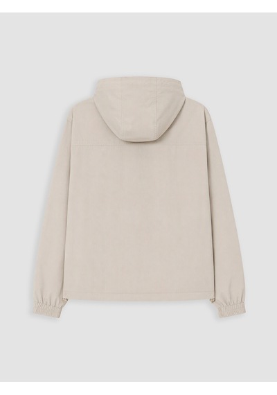 Lcw Everyday Bej Kapüşonlu Oversize Kadın Yağmurluk