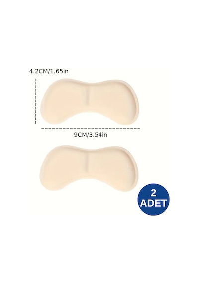 1 Çift 5 MM Topuk Vurma Önleyici Ayakkabı Daraltıcı Destek Pedi Kaymaz Konfor Koruyucu
