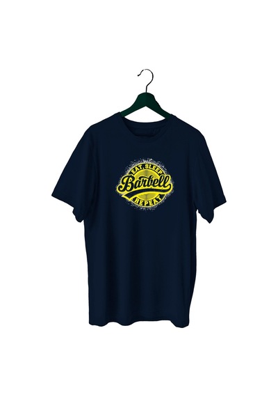 Bluu Barbell Sporcu T-Shirt Bisiklet Yaka (528818967) Lacivert