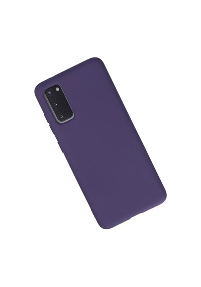 Newface Samsung Uyumlu,  Galaxy S20 Kılıf Nano İçi Kadife Silikon - Mor